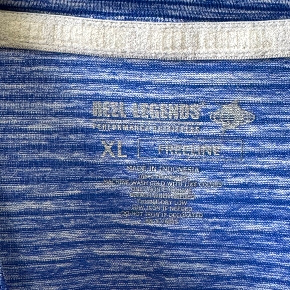 Reel Legends Blue Half Zip Pullover - Picture 4 of 5